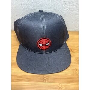 Spider-Man Marvel Baseball Cap Snapback Berkshire Fashions Grey Gray New